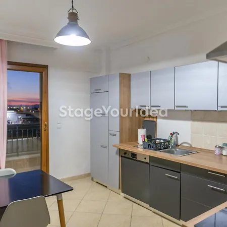 Lux - One Bedroom , Living , Kitchen , Bathroom - For 1 To 7 People, Also For Parties & Gatherings Up To 25 People, Only 15 Minutes From Thessaloniki Center And 8' Minutes From Thessaloniki Airport *